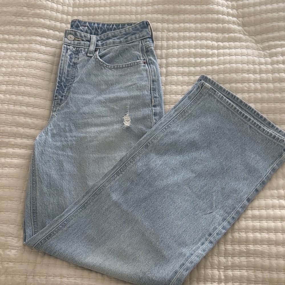 OLD NAVY high waisted wide leg jeans